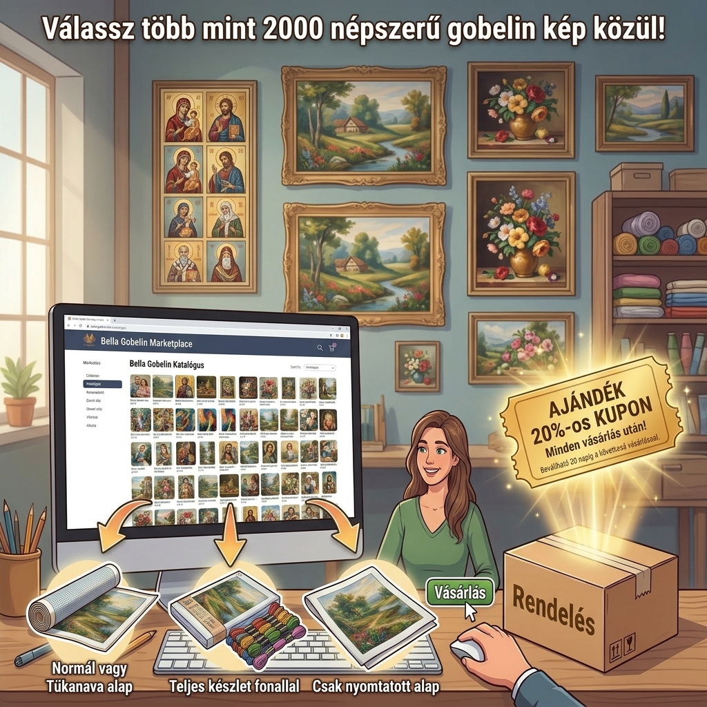 Bella Gobelin webshop – prémium gobelin hímzőkészletek