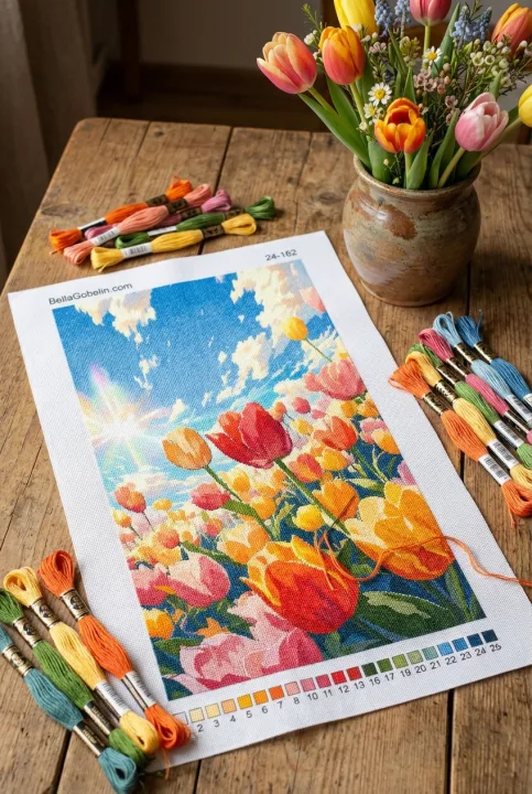 Színes tulipánok – 24-162