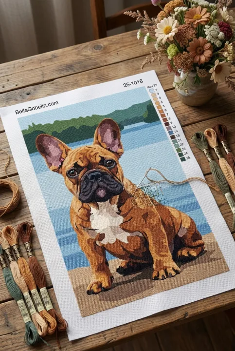 Francia Bulldog Portré – 25-1016