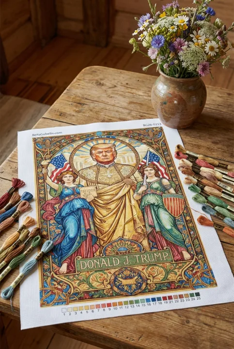 Art Nouveau Trump portré