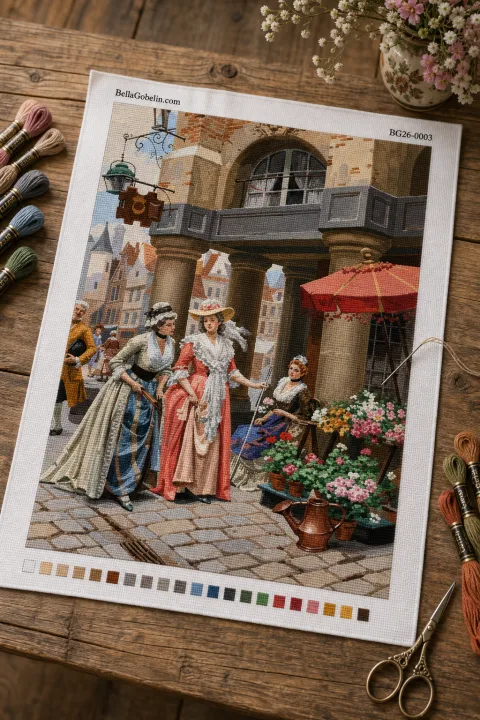 Henry Victor Lesure - A virágárusok - Replika – BG26-0003