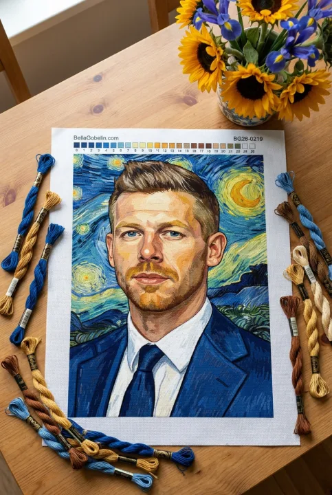 Van Gogh stílusú portré