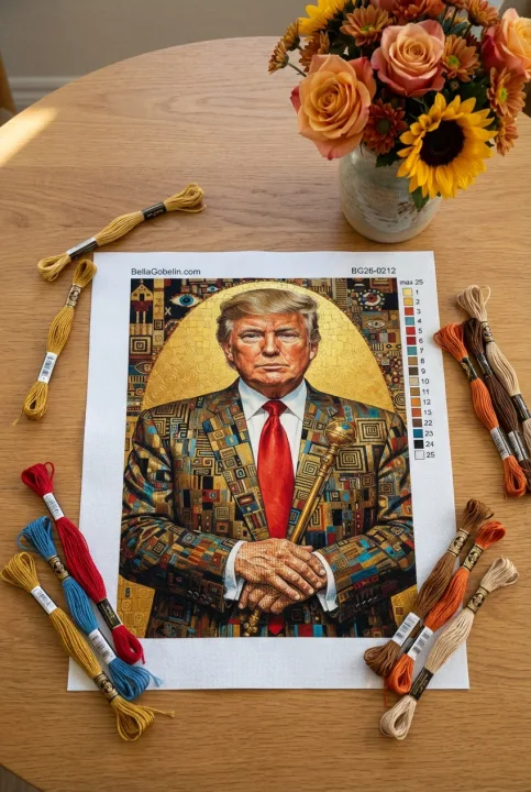 Gustav Klimt stílusú portré – BG26-0212