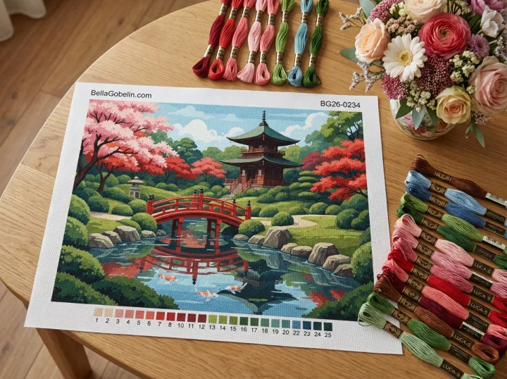 Japánkert híd és pagoda