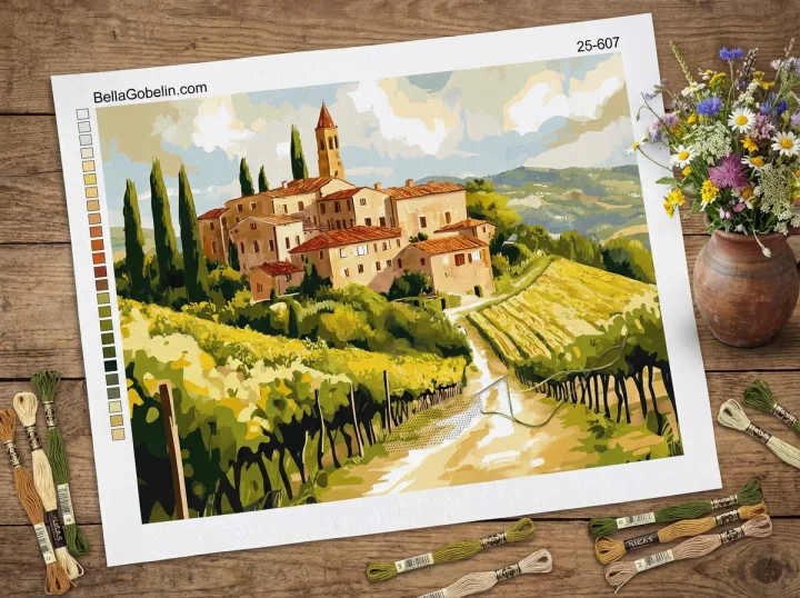 Toszkán falu, Chianti, Bor