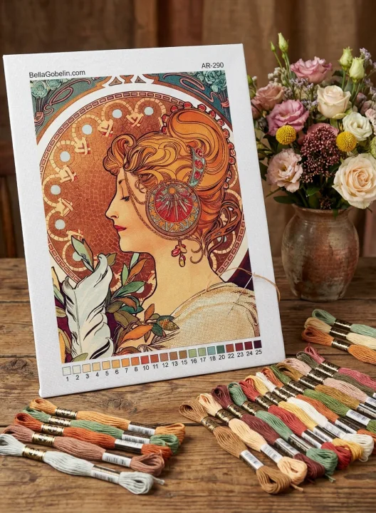 Alphonse Mucha stílusú kép – AR-290