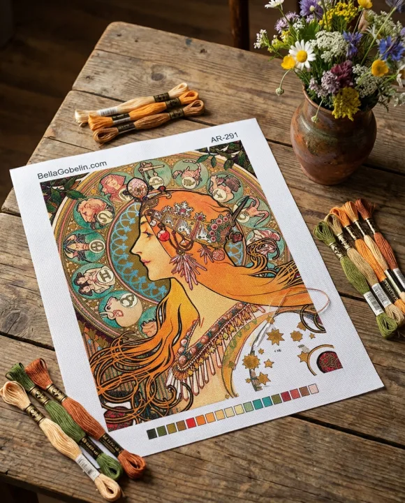 Alphonse Mucha stílusú kép – AR-291