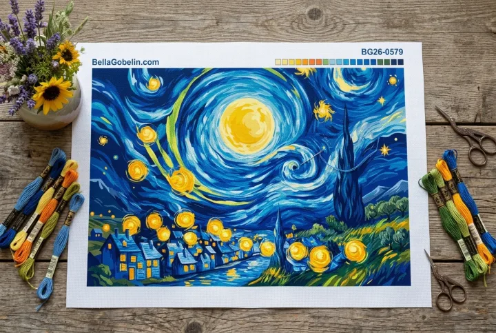 Vincent van Gogh - Csillagos éj replika