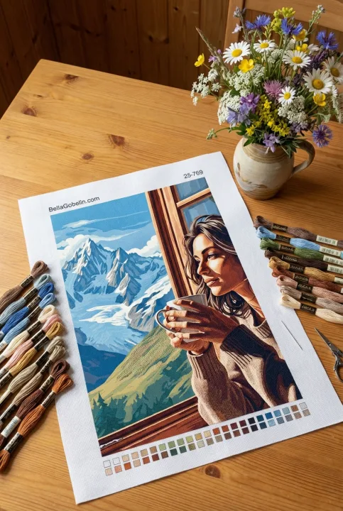 Kávés portré a Mont Blanc-nál