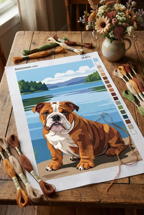 Angol Bulldog Portré – 25-873