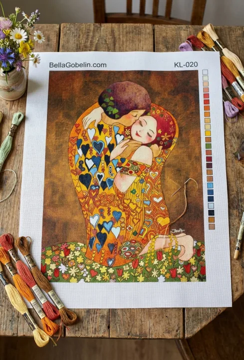 Klimt replika gyermek stílusban