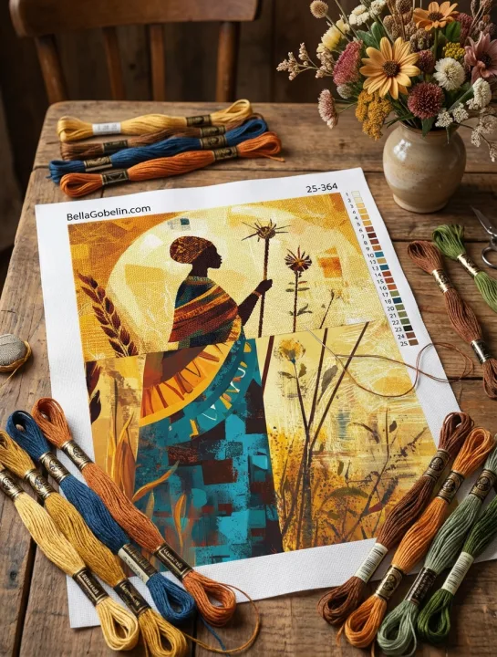 Afrikai stílusú kép – 25-364