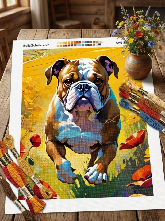 Angol buldog portré