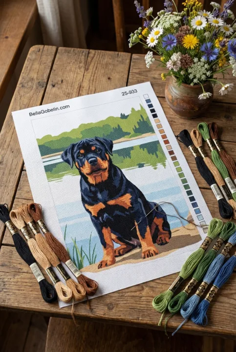 Kutya portrék - Rotweiler a tónál