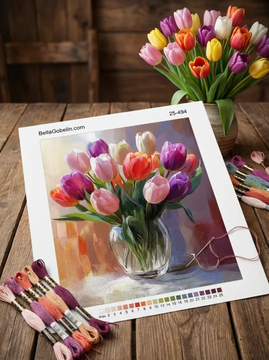 Tulipáncsokor – 25-494