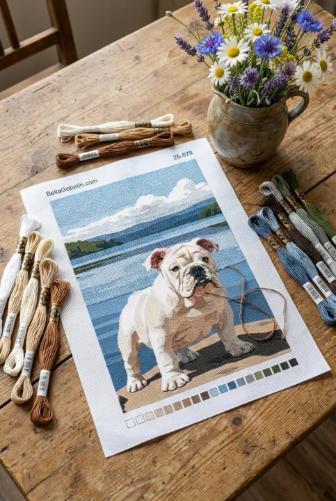 Angol Bulldog Portré – 25-878