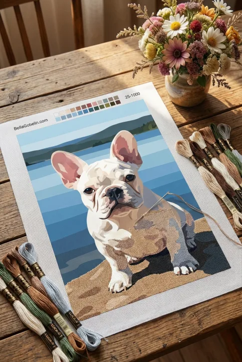 Francia Bulldog Portré – 25-1000