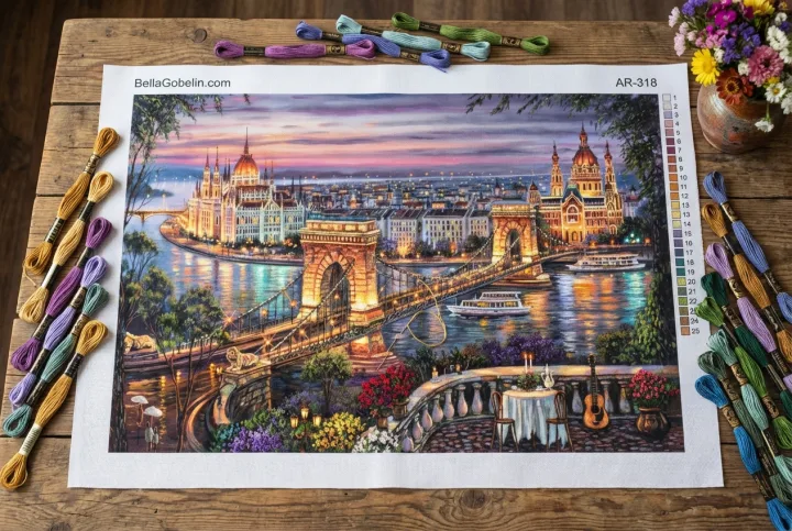 Budapest látkép a Lánchíddal