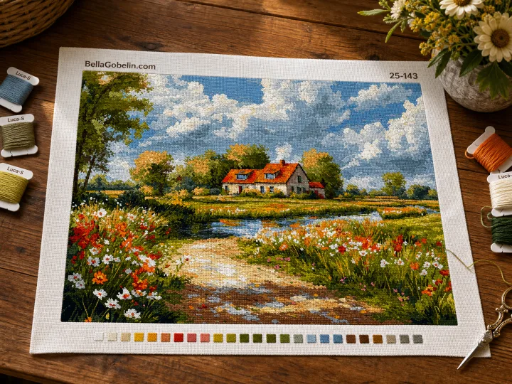 Falusi tájkép