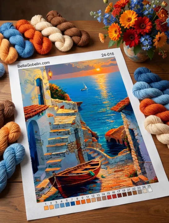 Naplemente a mediterrán városkában