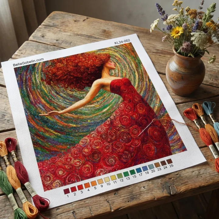 Klimt stílus: A vörös démon