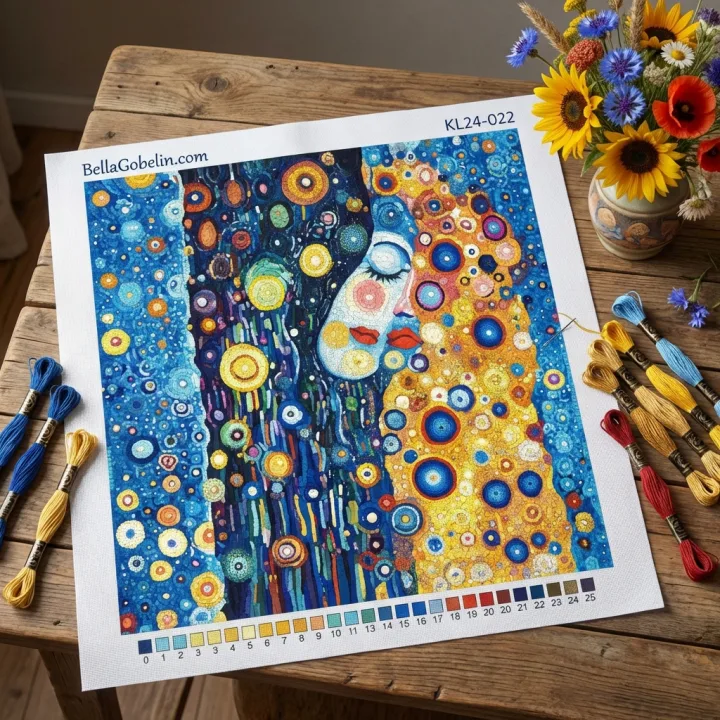 Klimt stílus: Csók
