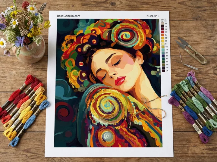 Klimt stílus: Pihenő – KL24-016