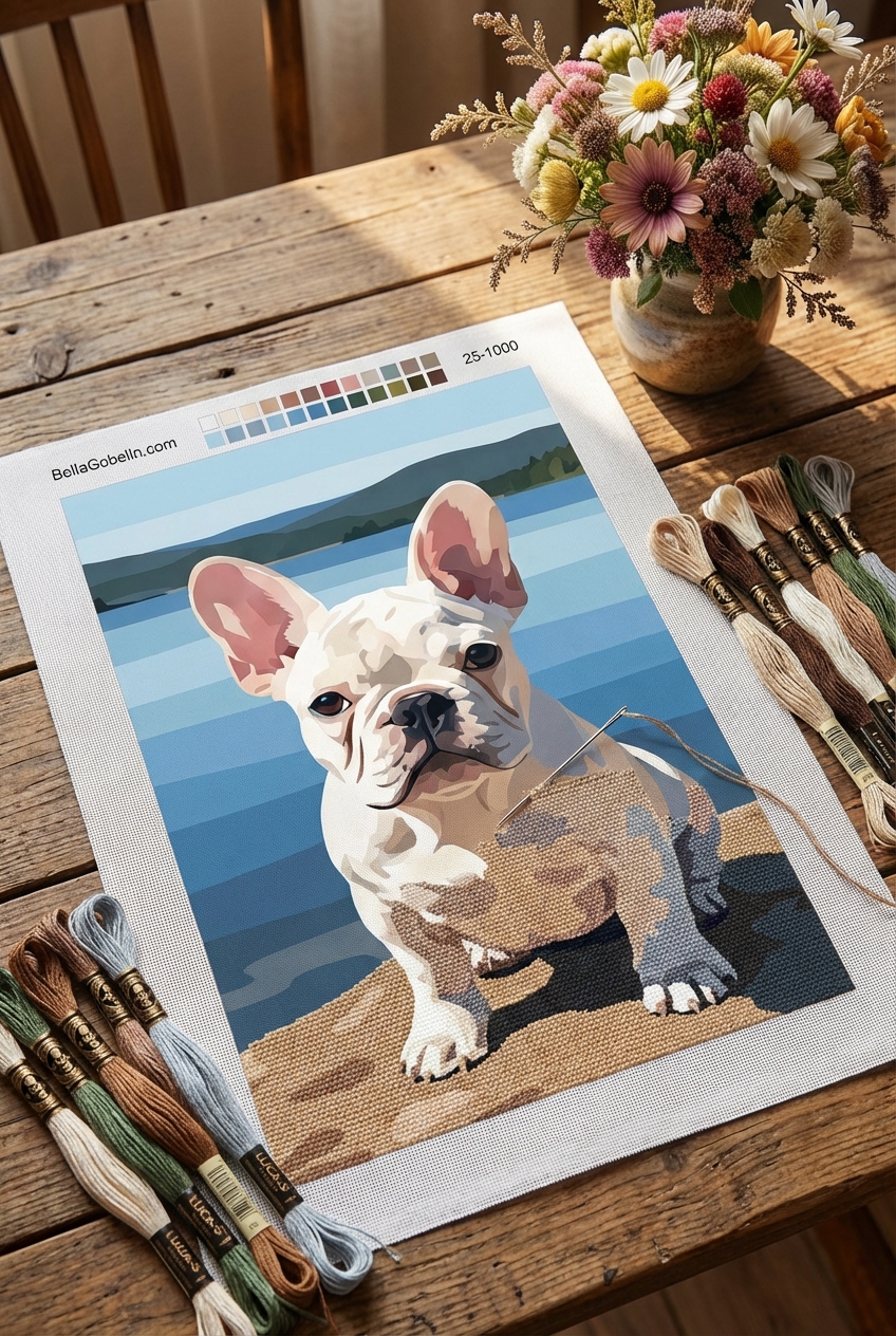 Francia Bulldog Portré – 25-1000