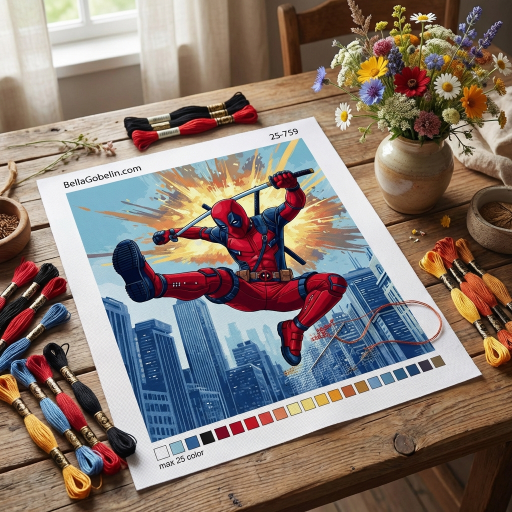 Deadpool festmény