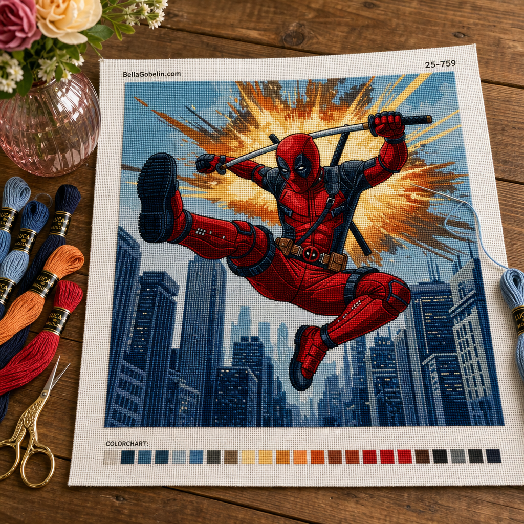 Deadpool festmény