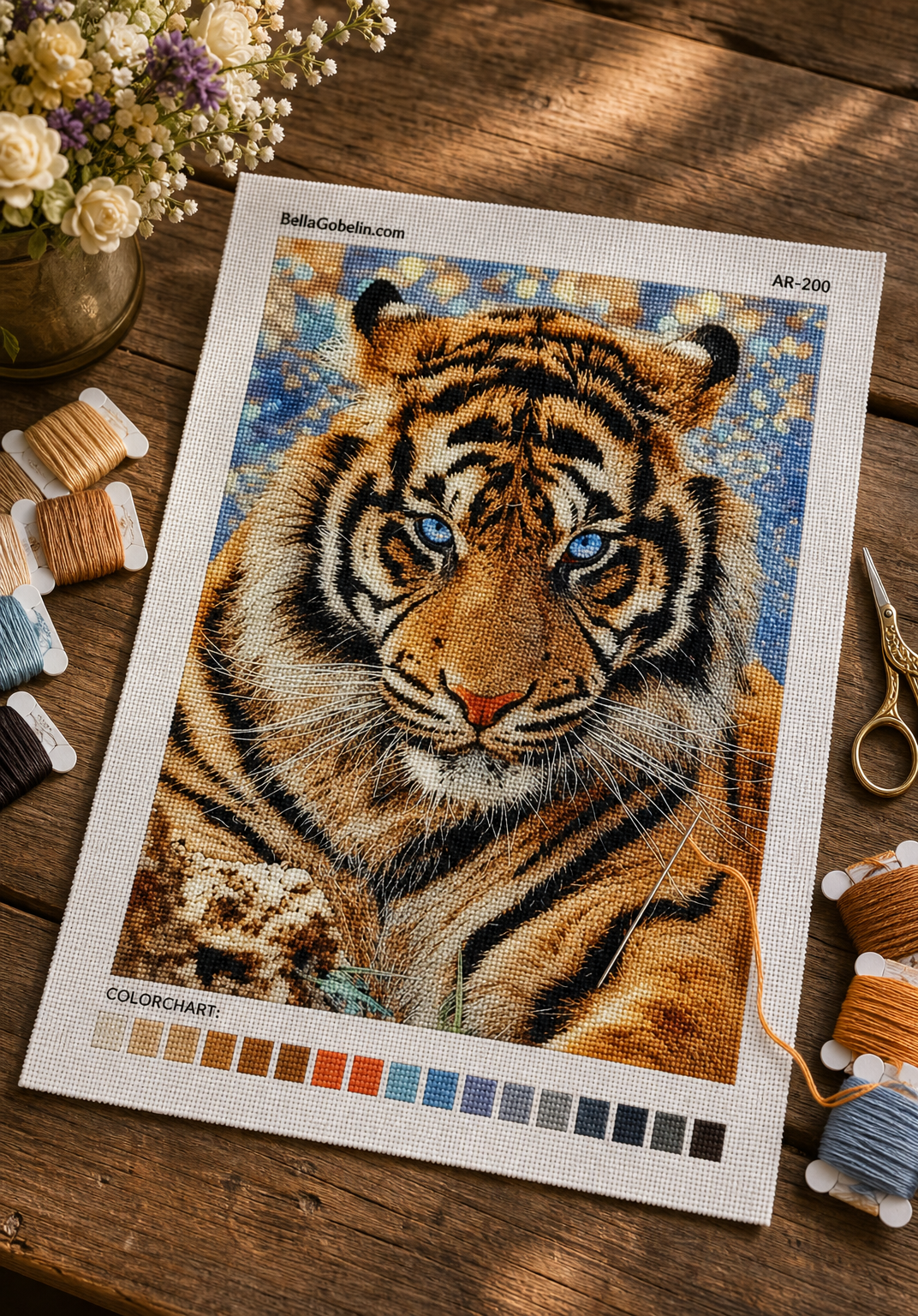 A kék szemű tigris