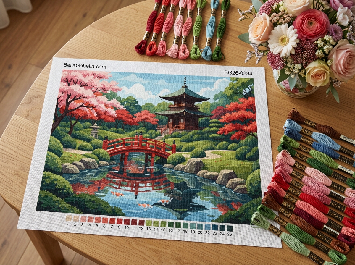 Japánkert híd és pagoda