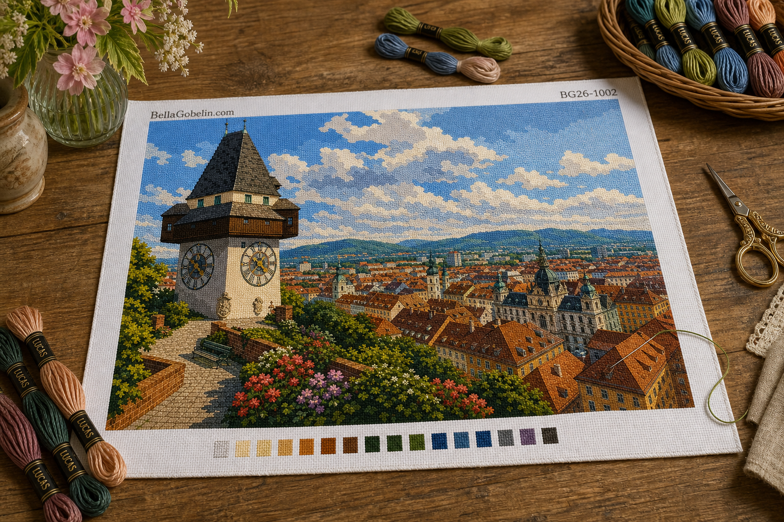 Grazi óratorony panorámája