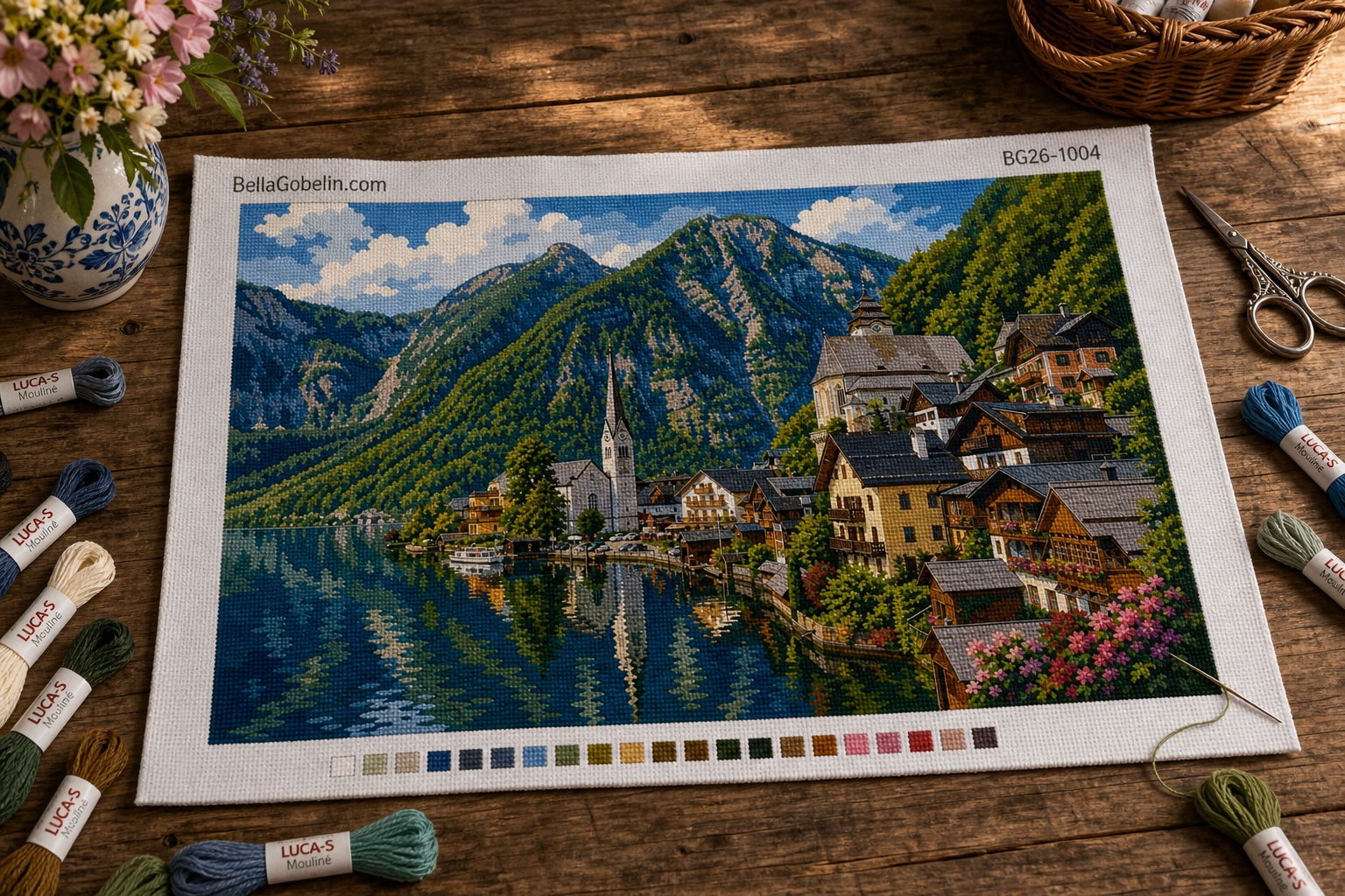 Hallstatt tóparti falu