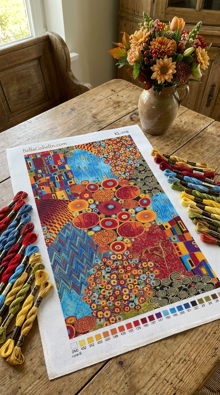 Klimt stílusú kép