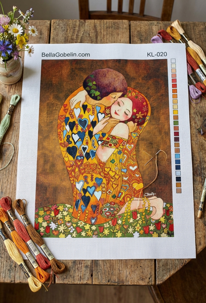 Klimt replika gyermek stílusban
