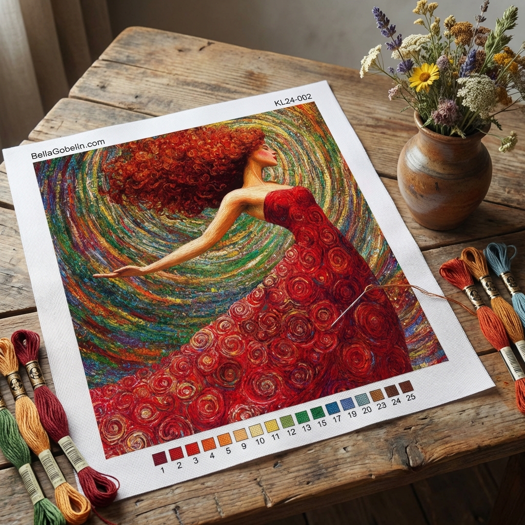 Klimt stílus: A vörös démon