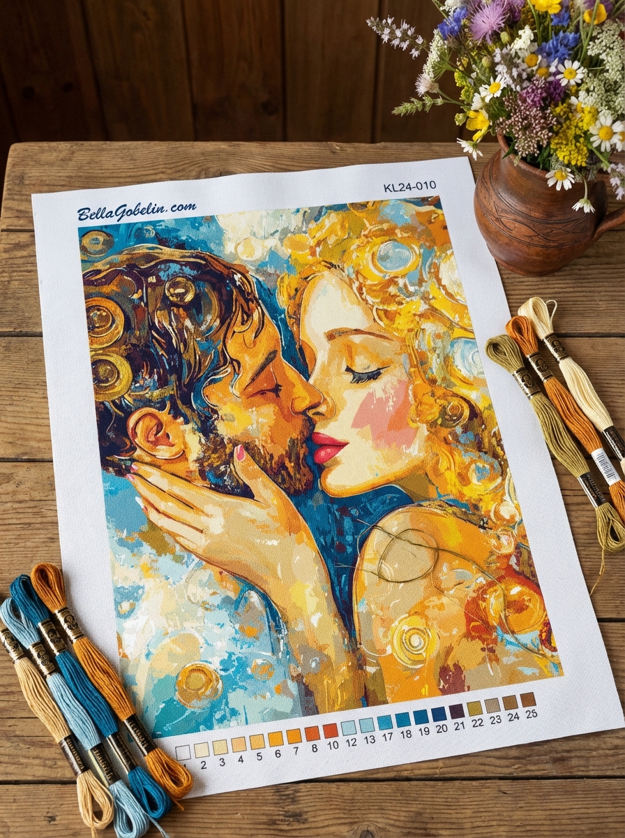 Klimt stílus: A csók - variációk