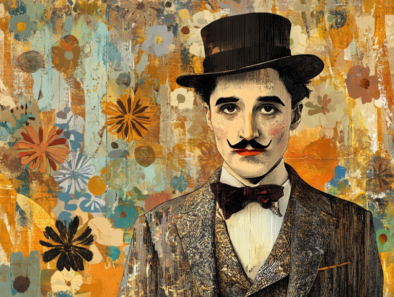 Chaplin portré Klimt stílusban – 25-109