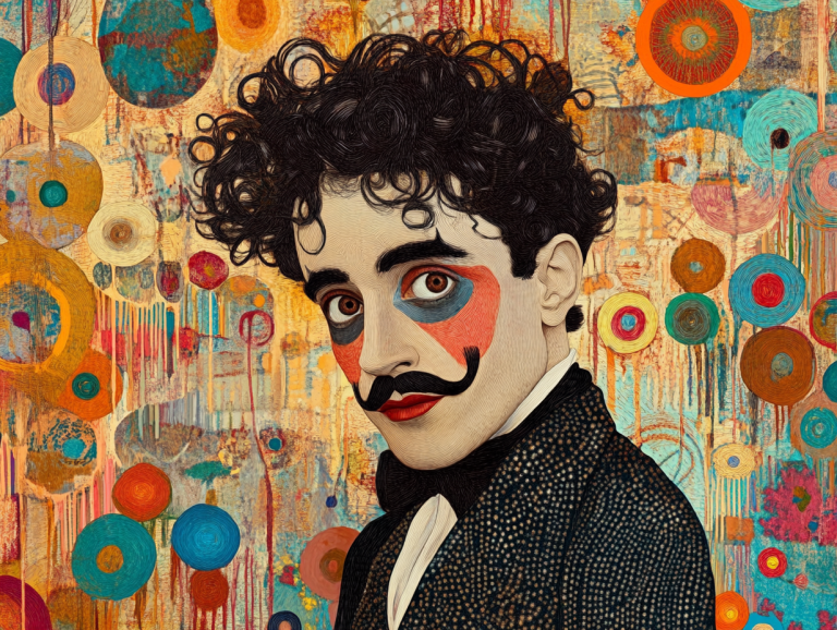 Chaplin portré Klimt stílusban – 25-110