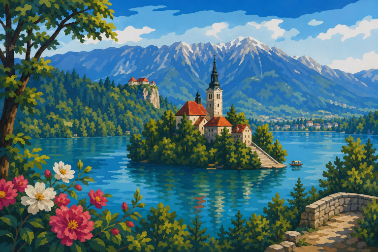 Szlovénia - Bledi tó