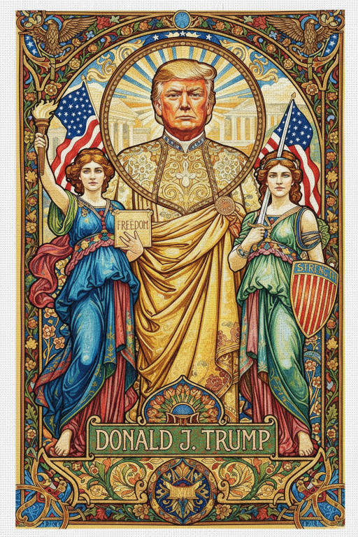 Art Nouveau Trump portré