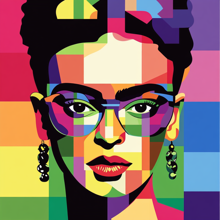 Frida Kahlo modern portré
