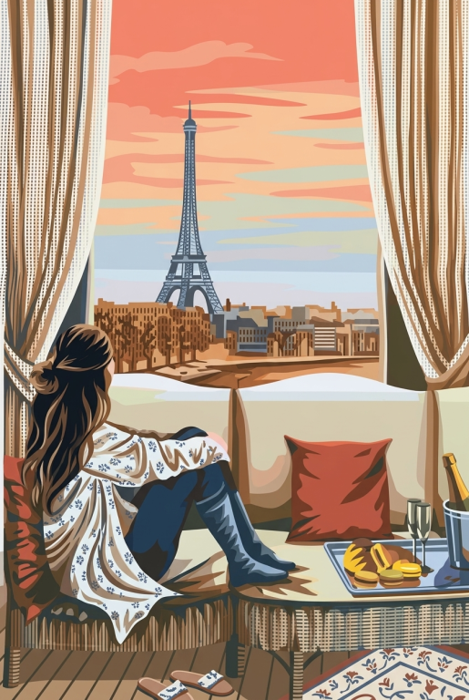 Kilátás az Eiffel-toronyra