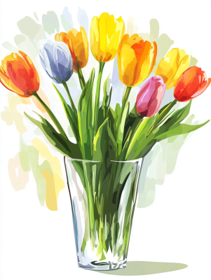 Tulipáncsokor