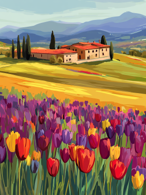 Tulipánmező