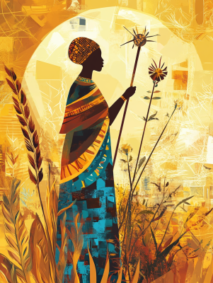 Afrikai stílusú kép – 25-364