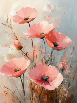 Pink pipacsok