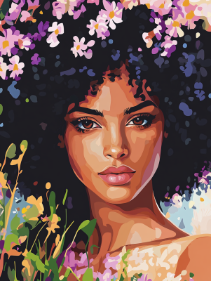 Afro portré