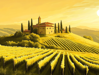 Napfelkelte Toszkánában, Chianti